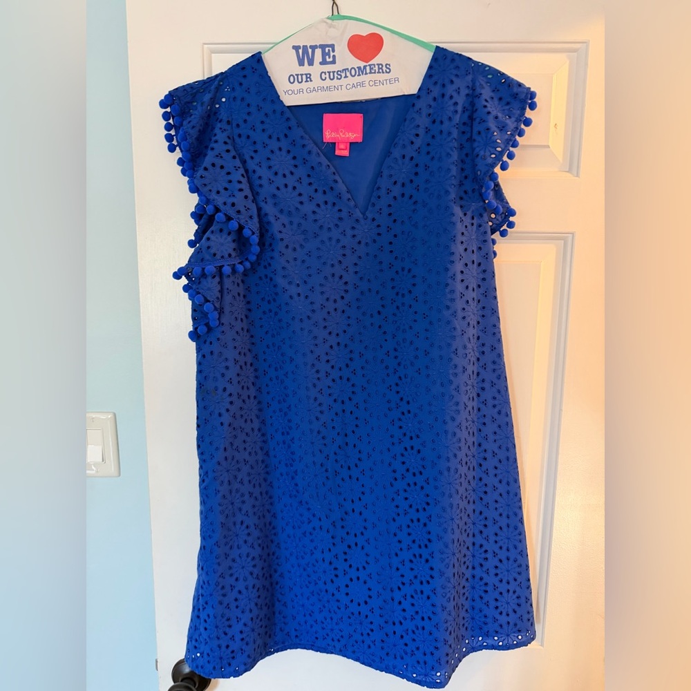 Lilly Pulitzer Royal Blue Eyelet Dress